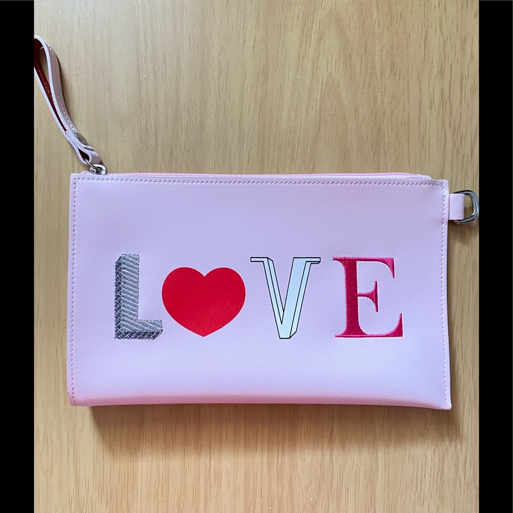 Longchamp Leather Love Clutch Limited Collection